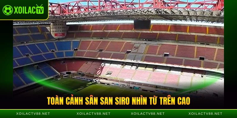 Toàn cảnh sân San Siro nhìn từ trên cao